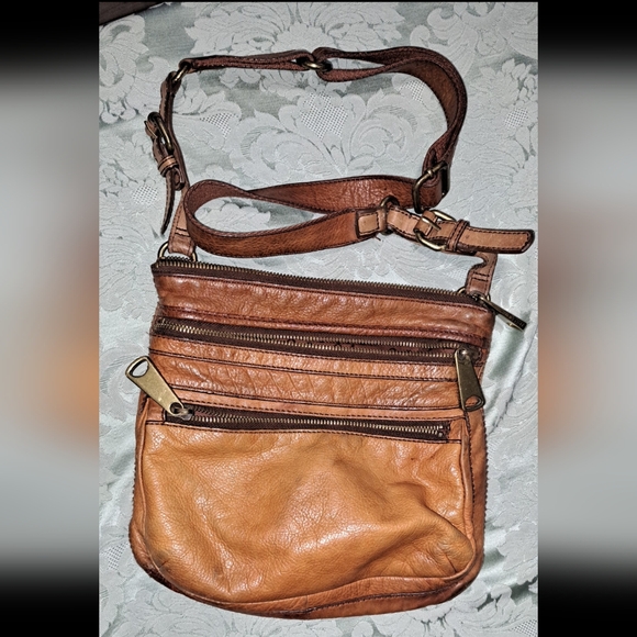 Fossil Explorer Crossbody Bag Brown Leather - Picture 3 of 4